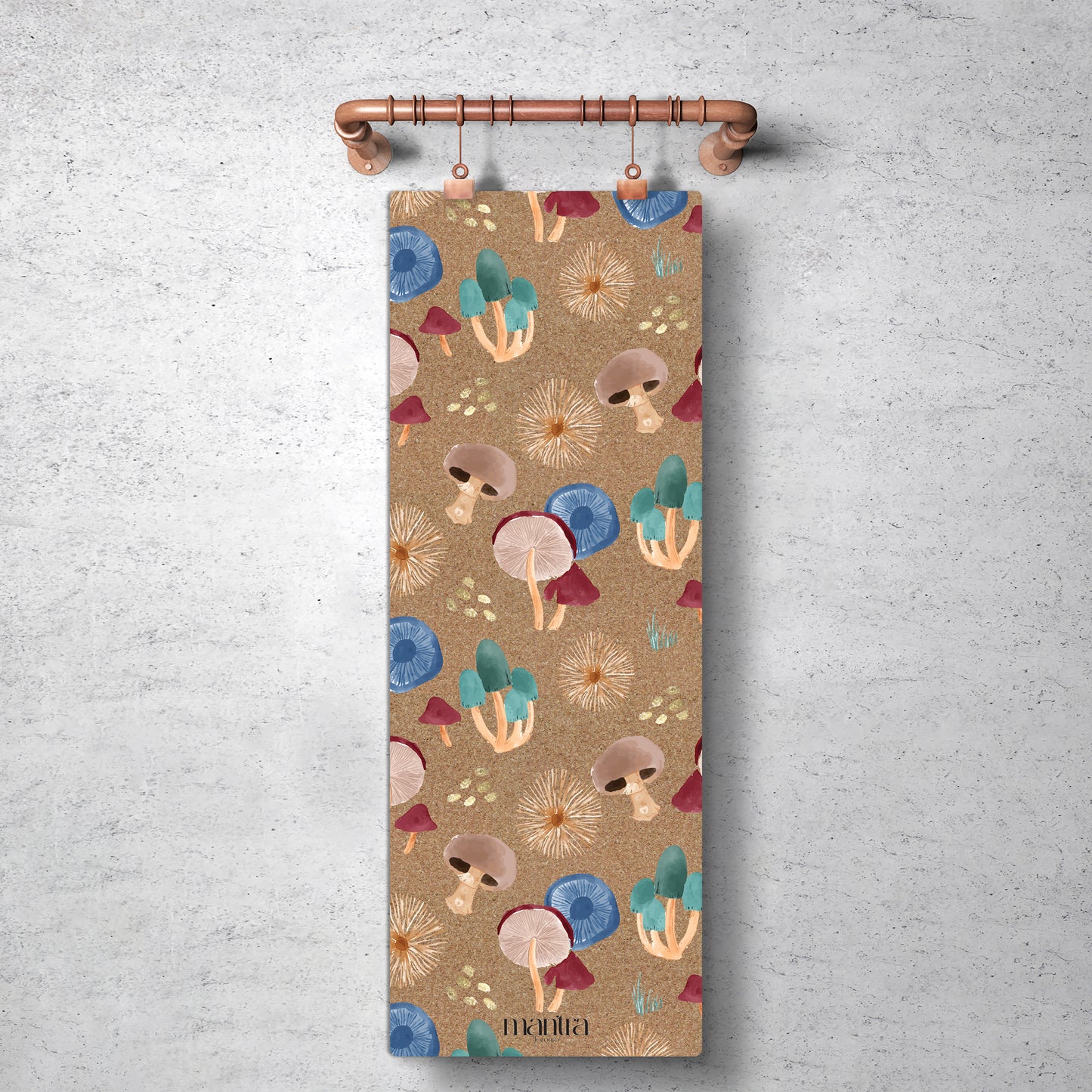 MUSHROOMS CORK YOGA MAT