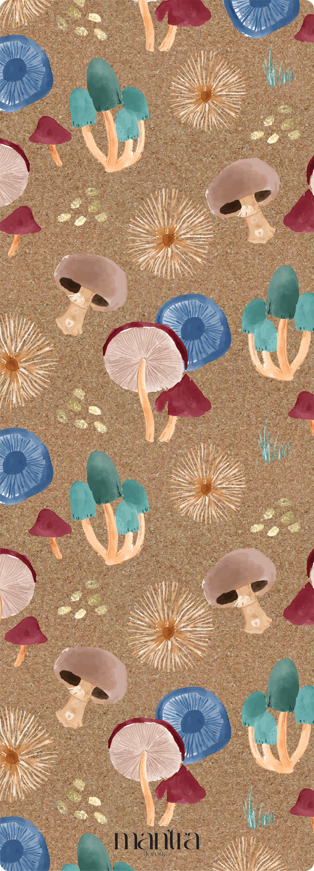 MUSHROOMS CORK YOGA MAT