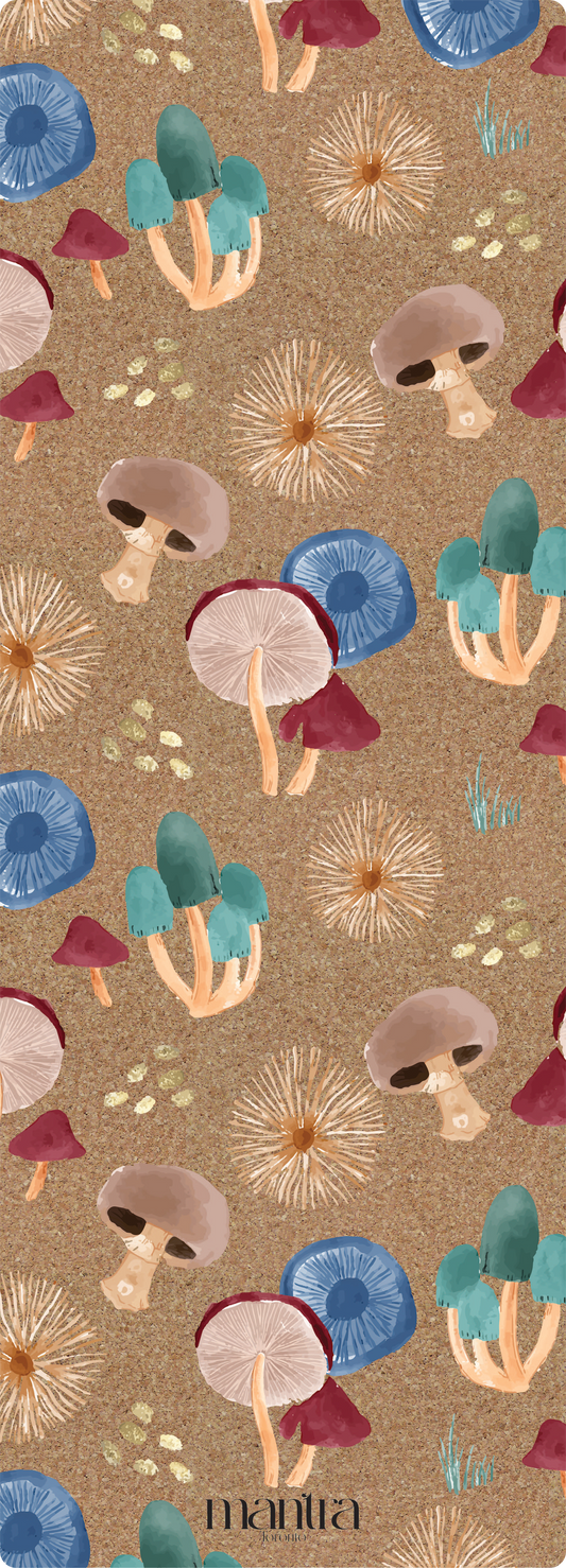 MUSHROOMS CORK YOGA MAT