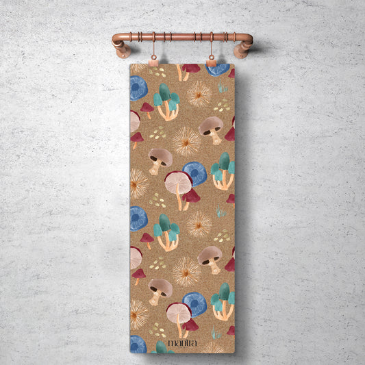 MUSHROOMS CORK YOGA MAT